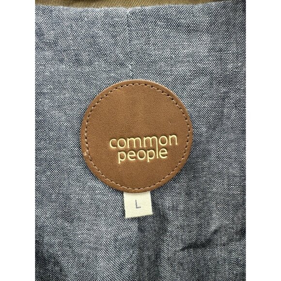 COMMON PEOPLE Men's Premium Long Overcoat Jacket Size Large - Picture 5 of 12